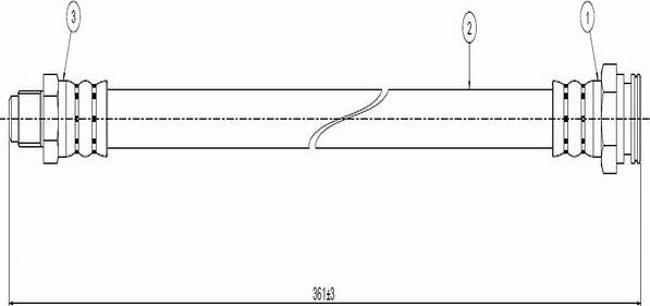 CAVO C800 482A - Спирачен маркуч vvparts.bg