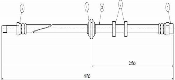 CAVO C800 429A - Спирачен маркуч vvparts.bg