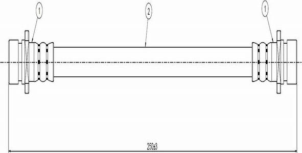 CAVO C800 421A - Спирачен маркуч vvparts.bg