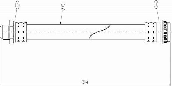 CAVO C800 474A - Спирачен маркуч vvparts.bg