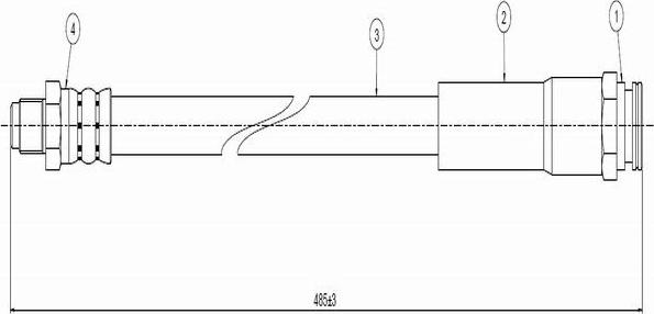 CAVO C800 476A - Спирачен маркуч vvparts.bg