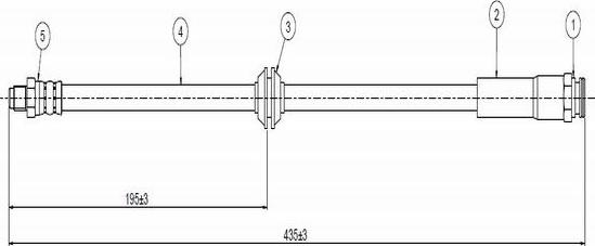 CAVO C800 478A - Спирачен маркуч vvparts.bg