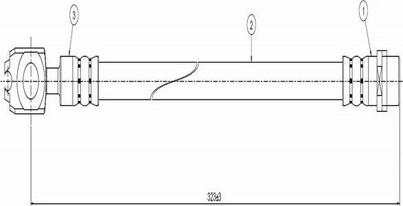 CAVO C800 542B - Спирачен маркуч vvparts.bg