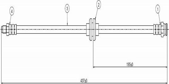 CAVO C800 557A - Спирачен маркуч vvparts.bg