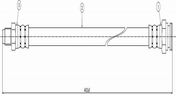 CAVO C800 565A - Спирачен маркуч vvparts.bg