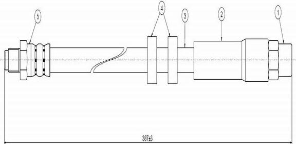 CAVO C800 560B - Спирачен маркуч vvparts.bg