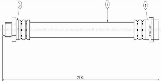 CAVO C800 516A - Спирачен маркуч vvparts.bg