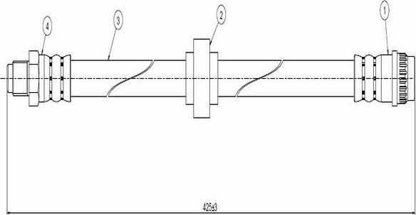 CAVO C800 533A - Спирачен маркуч vvparts.bg