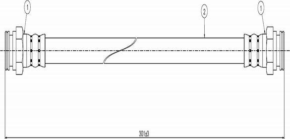 CAVO C800 529B - Спирачен маркуч vvparts.bg