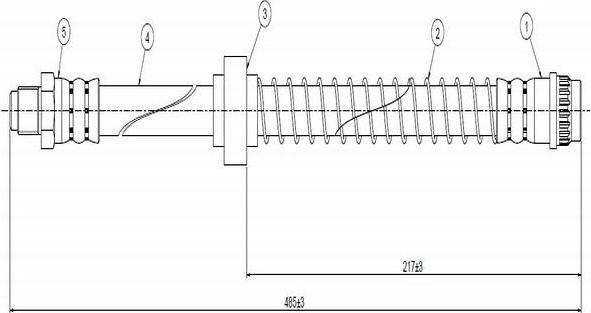 CAVO C800 524D - Спирачен маркуч vvparts.bg