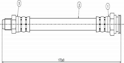 CAVO C800 570B - Спирачен маркуч vvparts.bg