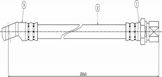 CAVO C800 577A - Спирачен маркуч vvparts.bg