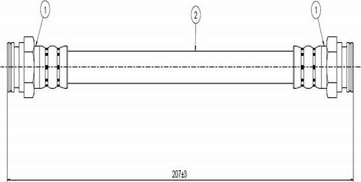 CAVO C800 664A - Спирачен маркуч vvparts.bg