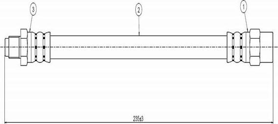 CAVO C800 662A - Спирачен маркуч vvparts.bg