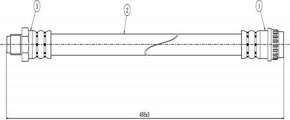 CAVO C800 667A - Спирачен маркуч vvparts.bg