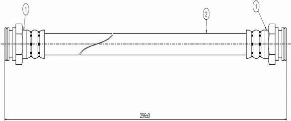 CAVO C800 618A - Спирачен маркуч vvparts.bg