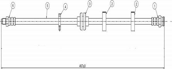 CAVO C800 617A - Спирачен маркуч vvparts.bg