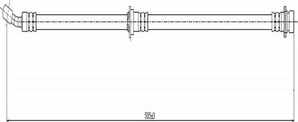 CAVO C800 686A - Спирачен маркуч vvparts.bg