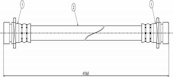 CAVO C800 688A - Спирачен маркуч vvparts.bg