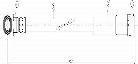 CAVO C800 683A - Спирачен маркуч vvparts.bg