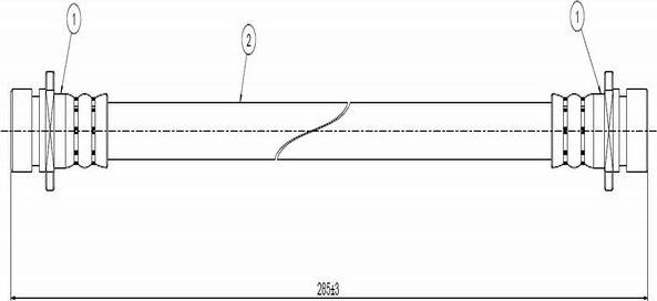 CAVO C800 687A - Спирачен маркуч vvparts.bg