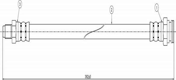 CAVO C800 674A - Спирачен маркуч vvparts.bg