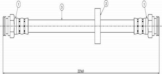 CAVO C800 675A - Спирачен маркуч vvparts.bg