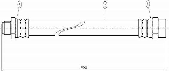 CAVO C800 098A - Спирачен маркуч vvparts.bg