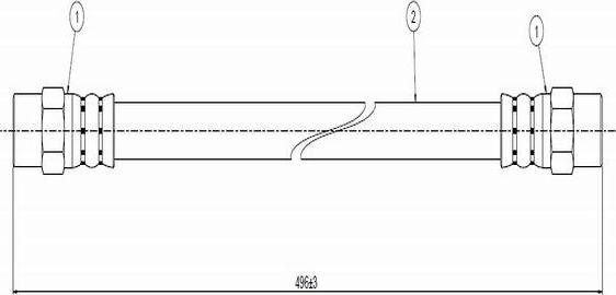 CAVO C800 052A - Спирачен маркуч vvparts.bg