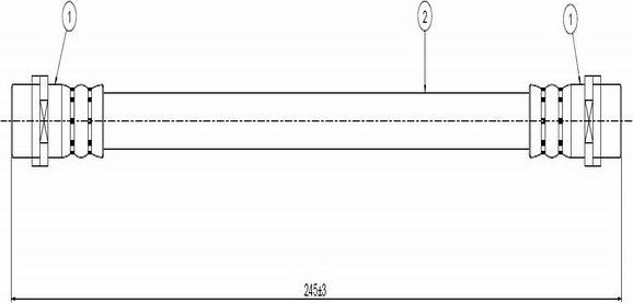 CAVO C800 064A - Спирачен маркуч vvparts.bg