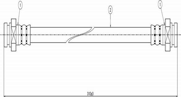 CAVO C800 019A - Спирачен маркуч vvparts.bg