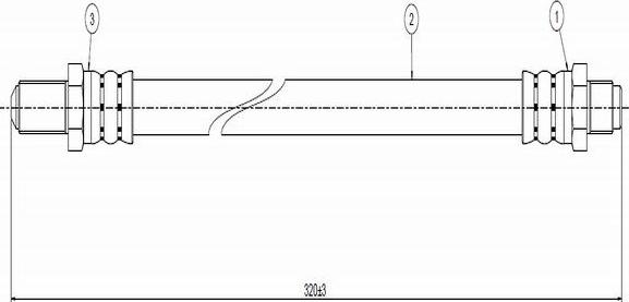 CAVO C800 086A - Спирачен маркуч vvparts.bg