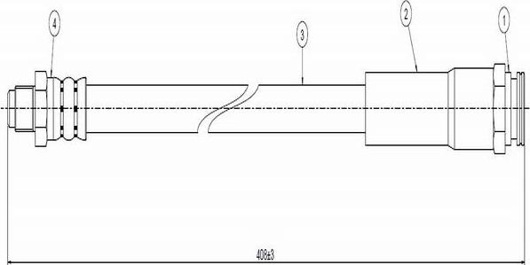 CAVO C800 081A - Спирачен маркуч vvparts.bg