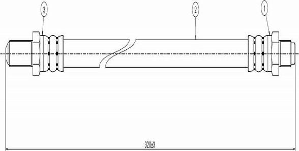 CAVO C800 088A - Спирачен маркуч vvparts.bg