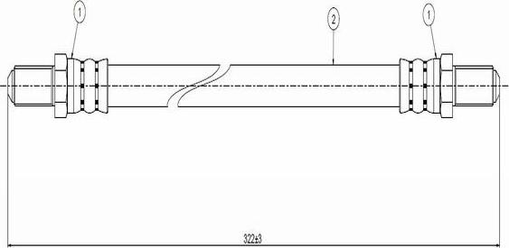 CAVO C800 087A - Спирачен маркуч vvparts.bg