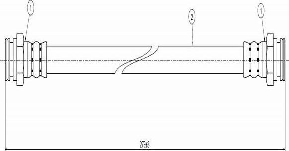 CAVO C800 031A - Спирачен маркуч vvparts.bg