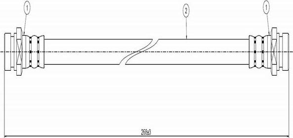 CAVO C800 038A - Спирачен маркуч vvparts.bg