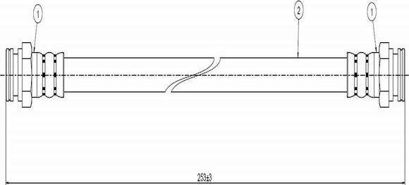 CAVO C800 023A - Спирачен маркуч vvparts.bg