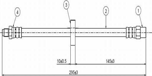 CAVO C800 144A - Спирачен маркуч vvparts.bg