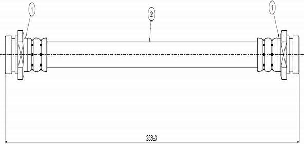 CAVO C800 129A - Спирачен маркуч vvparts.bg