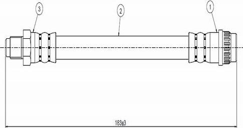 CAVO C800 174A - Спирачен маркуч vvparts.bg