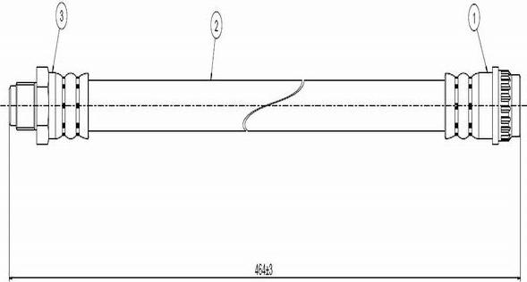 CAVO C800 176A - Спирачен маркуч vvparts.bg