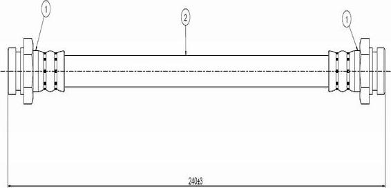 CAVO C800 809A - Спирачен маркуч vvparts.bg