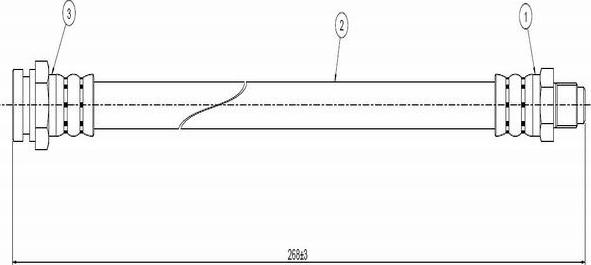 CAVO C800 395B - Спирачен маркуч vvparts.bg