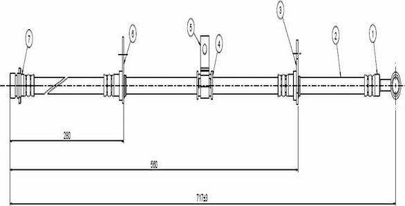 CAVO C800 307A - Спирачен маркуч vvparts.bg