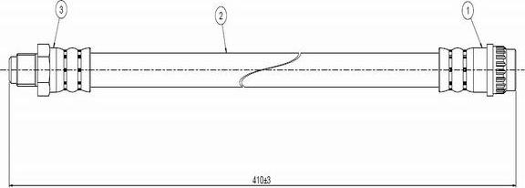 CAVO C800 380A - Спирачен маркуч vvparts.bg