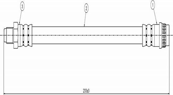 CAVO C800 387A - Спирачен маркуч vvparts.bg