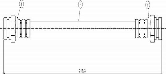 CAVO C800 296A - Спирачен маркуч vvparts.bg