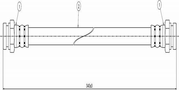 CAVO C800 293A - Спирачен маркуч vvparts.bg