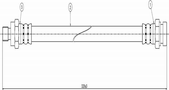 CAVO C800 249A - Спирачен маркуч vvparts.bg